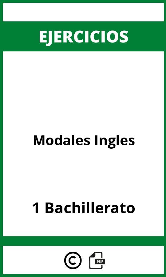Ejercicios De Modales Ingles 1 Bachillerato PDF