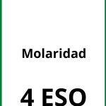 Ejercicios De Molaridad 4 ESO PDF