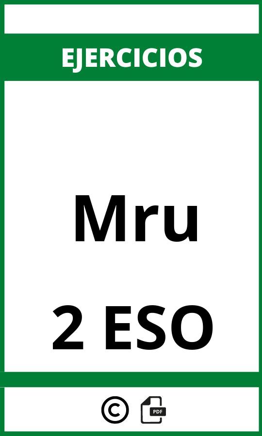 Ejercicios De Mru PDF 2 ESO