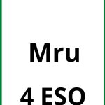 Ejercicios De Mru 4 ESO PDF