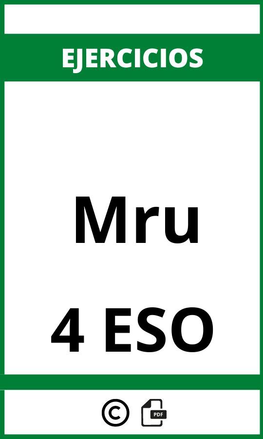 Ejercicios De Mru 4 ESO PDF