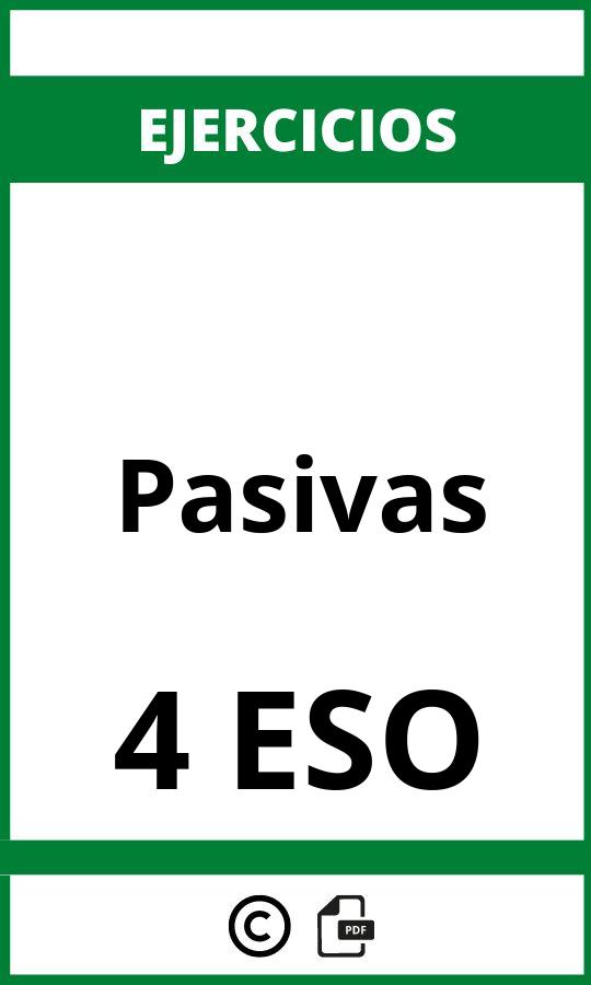 Ejercicios De Pasivas 4 ESO PDF