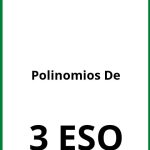 Ejercicios De Polinomios De 3 ESO PDF