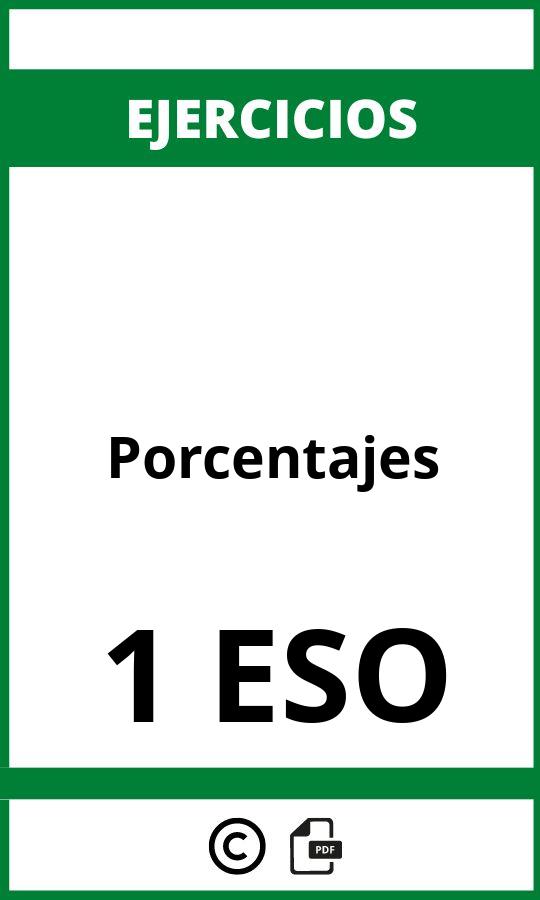 Ejercicios De Porcentajes 1 ESO PDF