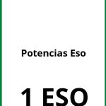 Ejercicios De Potencias PDF 1 ESO