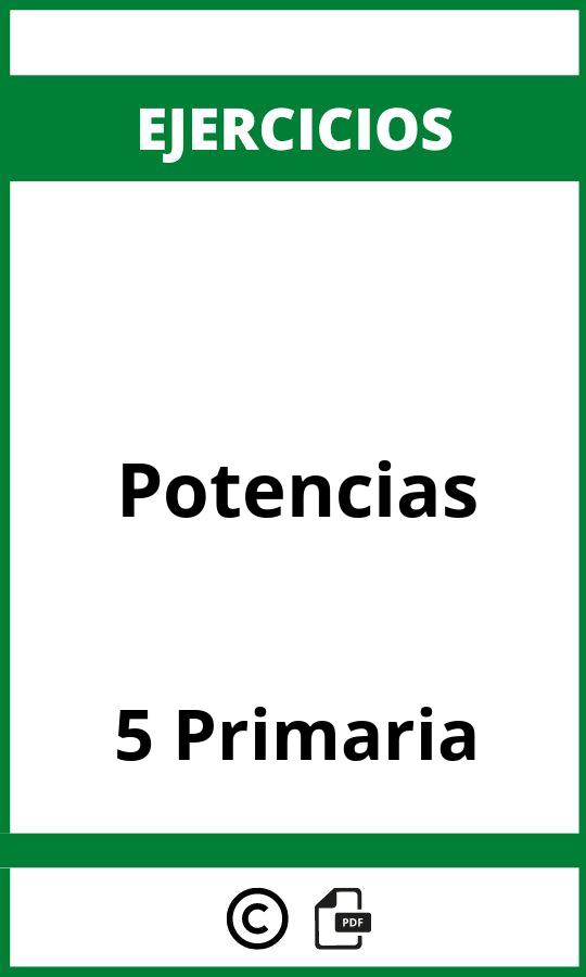 Ejercicios De Potencias 5 Primaria PDF