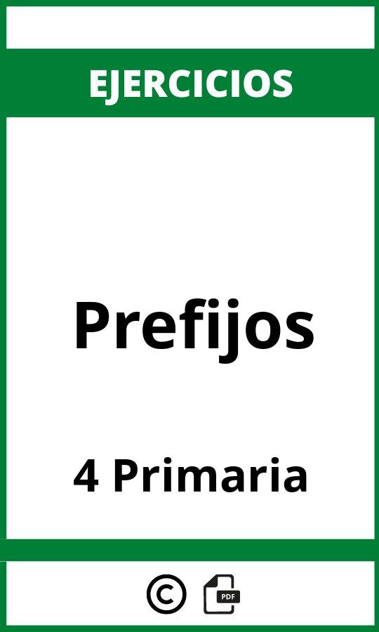 Ejercicios De Prefijos 4 Primaria PDF