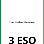 Ejercicios De Proporcionalidad Y Porcentajes 3 ESO PDF