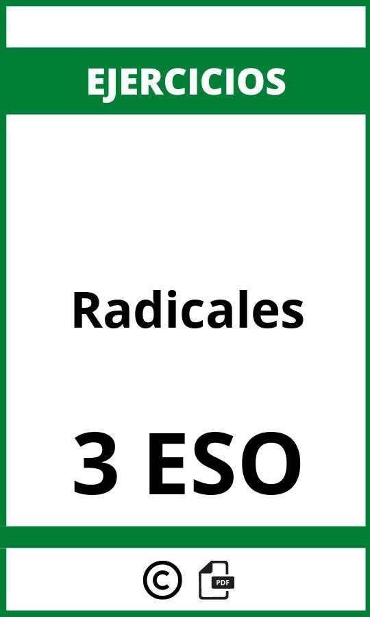 Ejercicios De Radicales 3 ESO  PDF