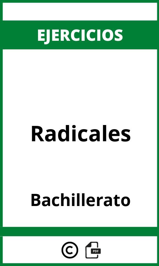 Ejercicios De Radicales Bachillerato PDF