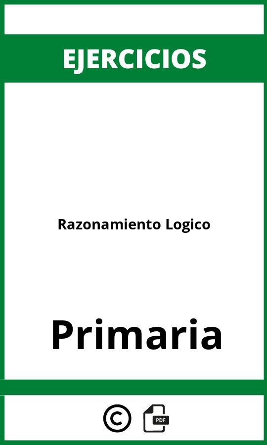 Ejercicios De Razonamiento Logico Primaria PDF