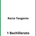 Ejercicios De Recta Tangente 1 Bachillerato PDF