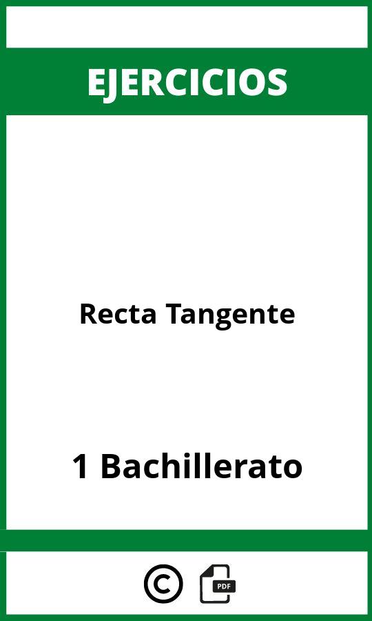 Ejercicios De Recta Tangente 1 Bachillerato PDF