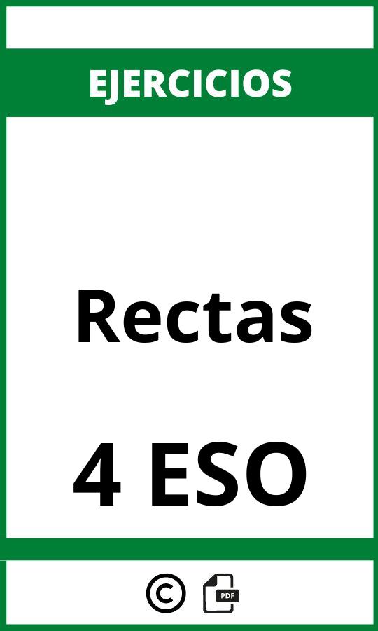 Ejercicios De Rectas 4 ESO PDF