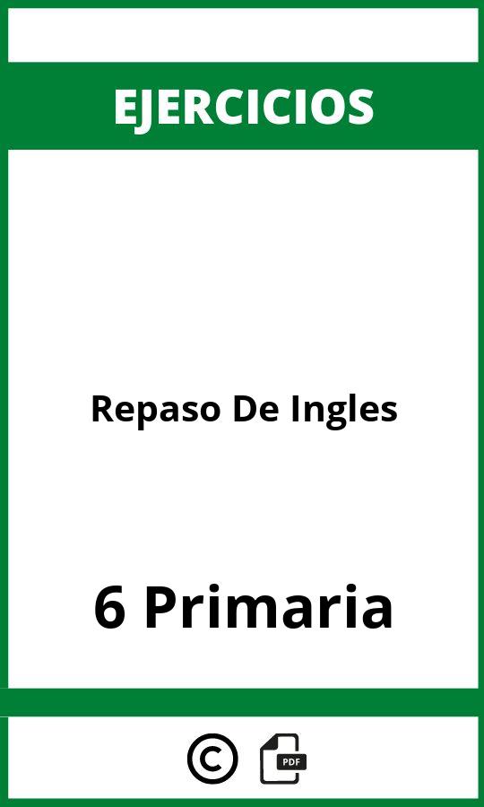 Ejercicios De Repaso De Ingles 6 Primaria PDF
