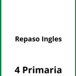 Ejercicios De Repaso Ingles 4 Primaria PDF