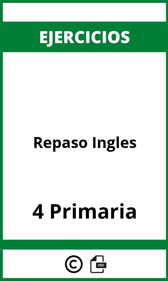 Ejercicios De Repaso Ingles 4 Primaria PDF