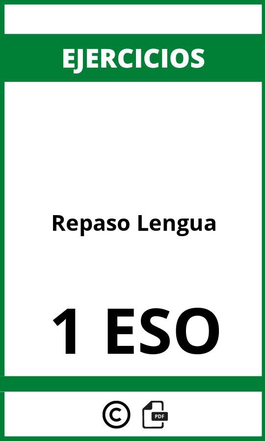 Ejercicios De Repaso Lengua 1 ESO PDF
