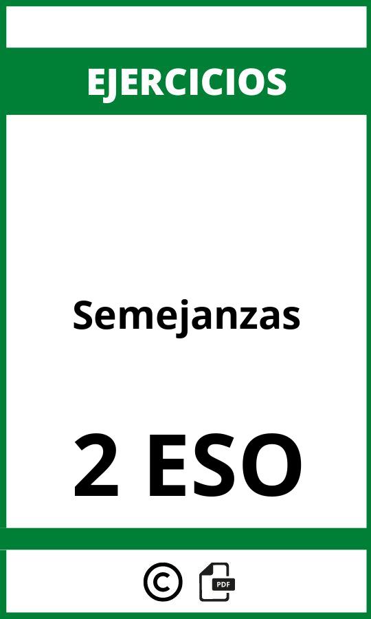 Ejercicios De Semejanzas 2 ESO PDF