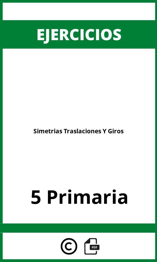 Ejercicios De Simetrias Traslaciones Y Giros 5 Primaria PDF
