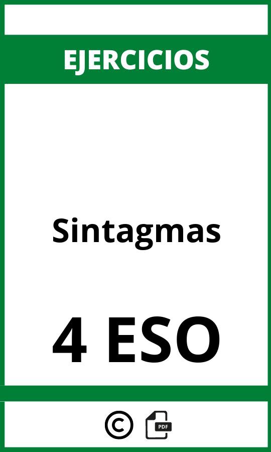 Ejercicios De Sintagmas 4 ESO PDF