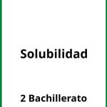 Ejercicios De Solubilidad 2 Bachillerato PDF