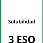 Ejercicios De Solubilidad 3 ESO  PDF
