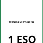 Ejercicios De Teorema De Pitagoras 1 ESO PDF