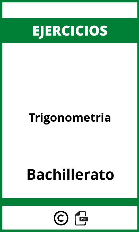 Ejercicios De Trigonometría  Bachillerato PDF