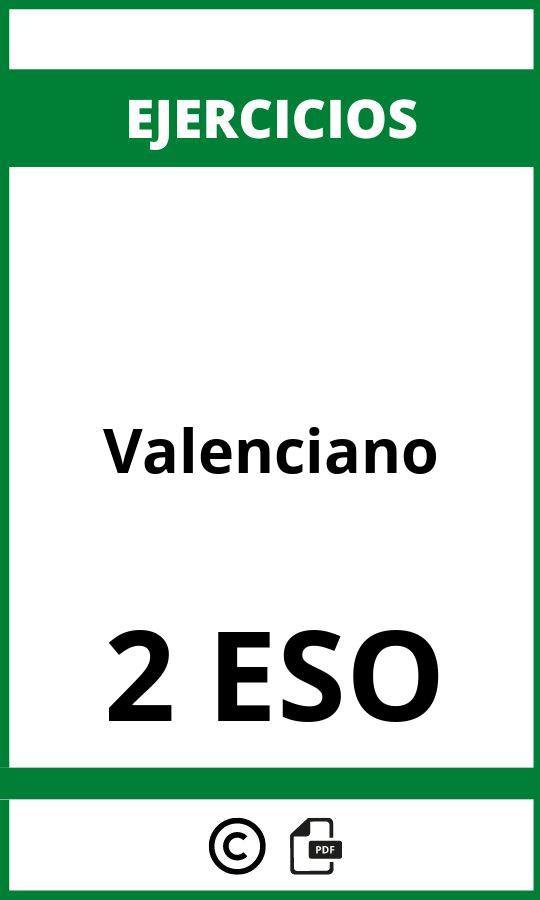 Ejercicios De Valenciano 2 ESO PDF