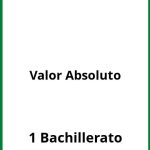 Ejercicios De Valor Absoluto 1 Bachillerato PDF