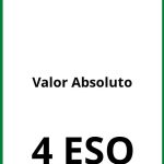 Ejercicios De Valor Absoluto 4 ESO PDF