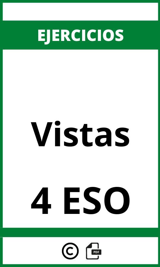 Ejercicios De Vistas  PDF 4 ESO