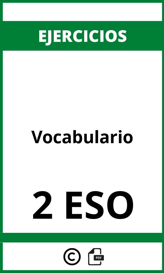 Ejercicios De Vocabulario 2 ESO PDF