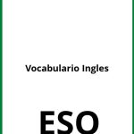 Ejercicios De Vocabulario Ingles ESO PDF