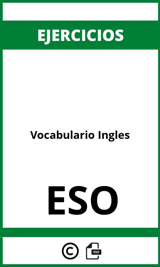 Ejercicios De Vocabulario Ingles ESO PDF