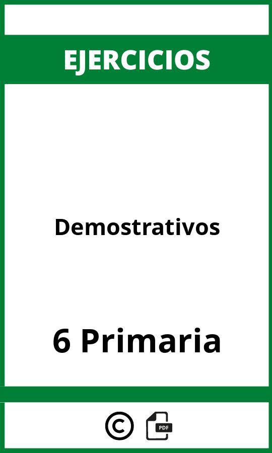 Ejercicios Demostrativos 6 Primaria PDF