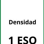 Ejercicios Densidad 1 ESO PDF