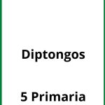 Ejercicios Diptongos 5 Primaria PDF