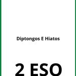 Ejercicios Diptongos E Hiatos 2 ESO PDF
