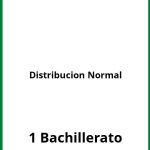 Ejercicios Distribucion Normal 1 Bachillerato PDF