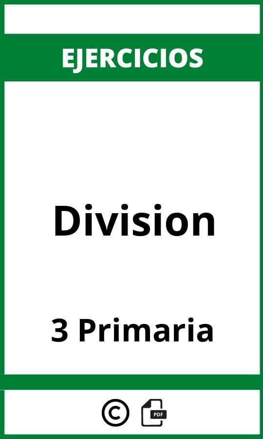 Ejercicios Division 3 Primaria PDF