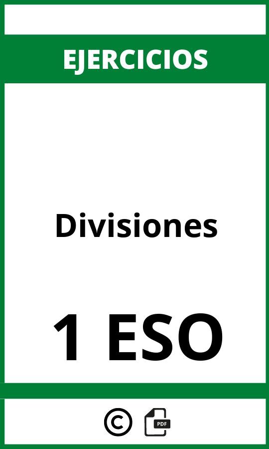 Ejercicios Divisiones 1 ESO PDF