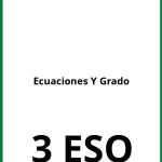 Ejercicios Ecuaciones 1 Y 2 Grado 3 ESO PDF