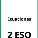 Ejercicios Ecuaciones 2 ESO PDF