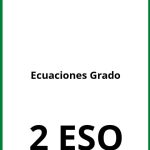 Ejercicios Ecuaciones 2 Grado 2 ESO PDF