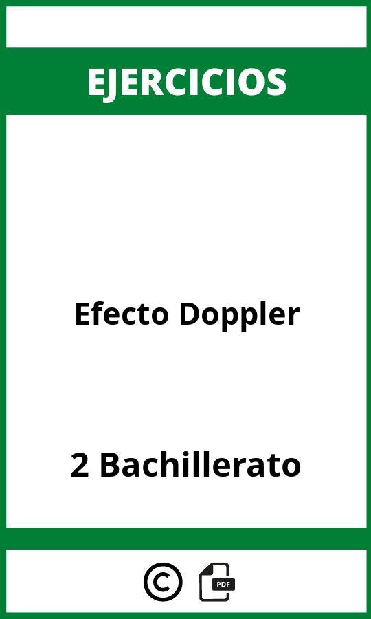 Ejercicios Efecto Doppler 2 Bachillerato PDF