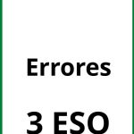 Ejercicios Errores 3 ESO PDF
