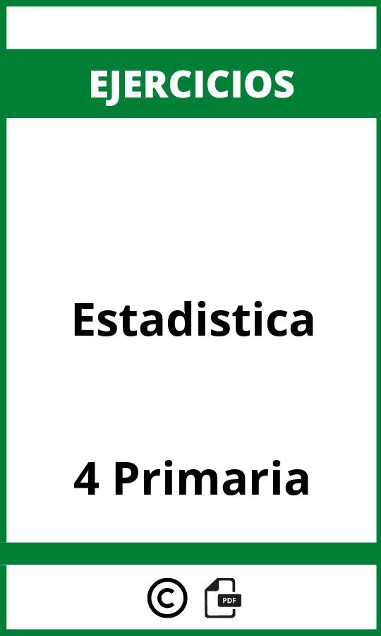 Ejercicios Estadistica 4 Primaria PDF