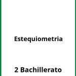 Ejercicios Estequiometria 2 Bachillerato PDF